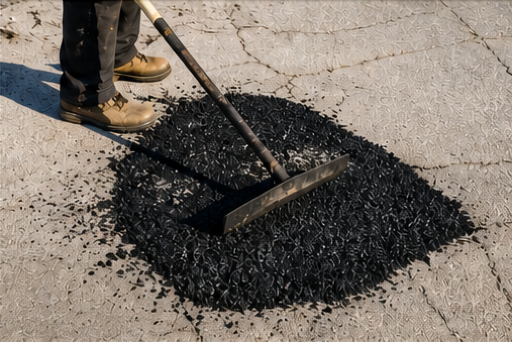 Asphalt repair project