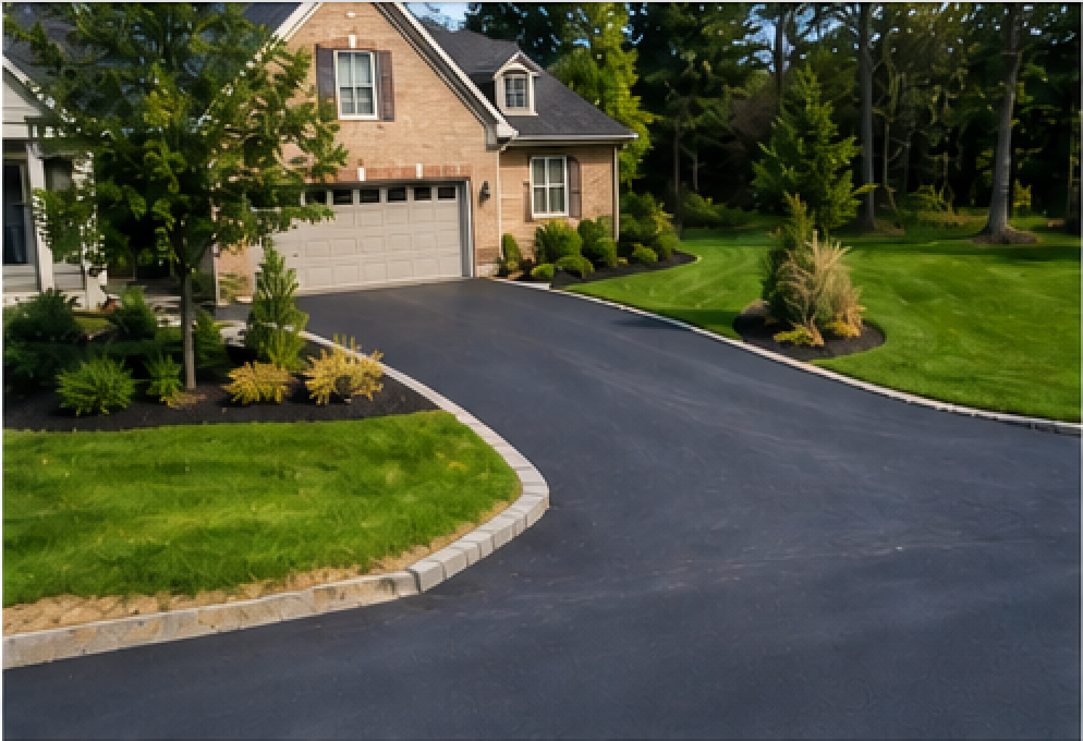 Residential driveway paving project